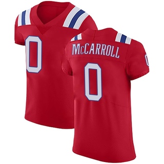 Elite Christian McCarroll Men's New England Patriots Vapor Untouchable Alternate Jersey - Red