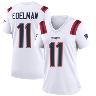 Game Julian Edelman Women's New England Patriots Jersey - White