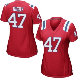 Game Yvandy Rigby Women's New England Patriots Alternate Jersey - Red