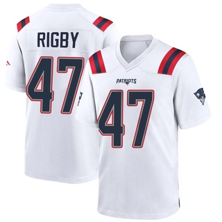 Game Yvandy Rigby Youth New England Patriots Jersey - White