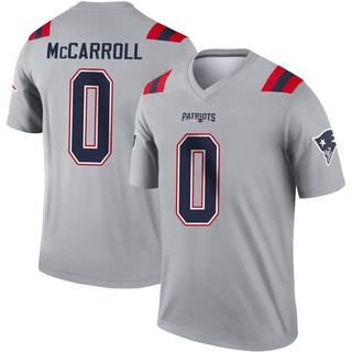 Legend Christian McCarroll Youth New England Patriots Inverted Jersey - Gray