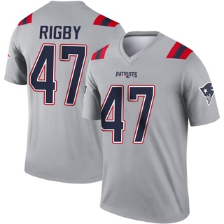 Legend Yvandy Rigby Men's New England Patriots Inverted Jersey - Gray