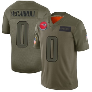 Limited Christian McCarroll Men's New England Patriots 2019 Salute to Service Jersey - Camo