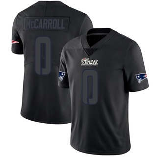 Limited Christian McCarroll Men's New England Patriots Jersey - Black Impact