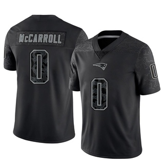 Limited Christian McCarroll Men's New England Patriots Reflective Jersey - Black