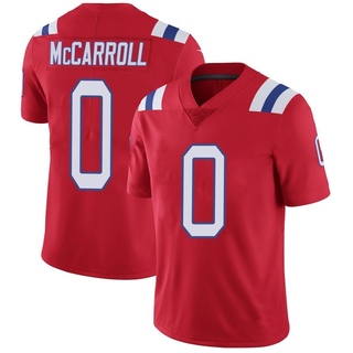 Limited Christian McCarroll Men's New England Patriots Vapor Untouchable Alternate Jersey - Red