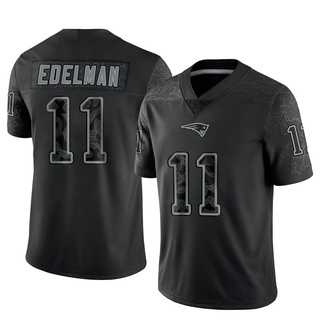 Limited Julian Edelman Men's New England Patriots Reflective Jersey - Black