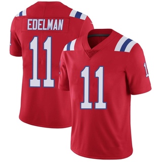 Limited Julian Edelman Men's New England Patriots Vapor Untouchable Alternate Jersey - Red