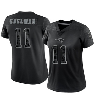 Limited Julian Edelman Women's New England Patriots Reflective Jersey - Black