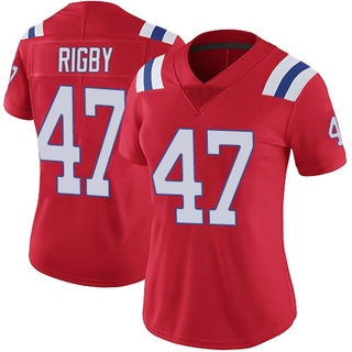 Limited Yvandy Rigby Women's New England Patriots Vapor Untouchable Alternate Jersey - Red