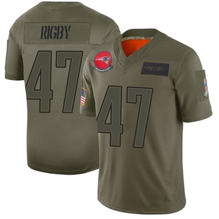 Limited Yvandy Rigby Youth New England Patriots 2019 Salute to Service Jersey - Camo