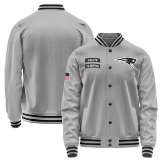 Men's New England Patriots Salute to Service Performance Jacket - Gray