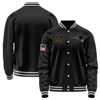 Men's New England Patriots Salute to Service Sideline Performance Jacket - Black